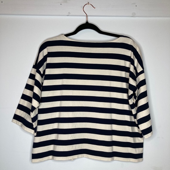 J. Crew oversized stripped tee SIZE XSM/SM - Picture 7 of 7
